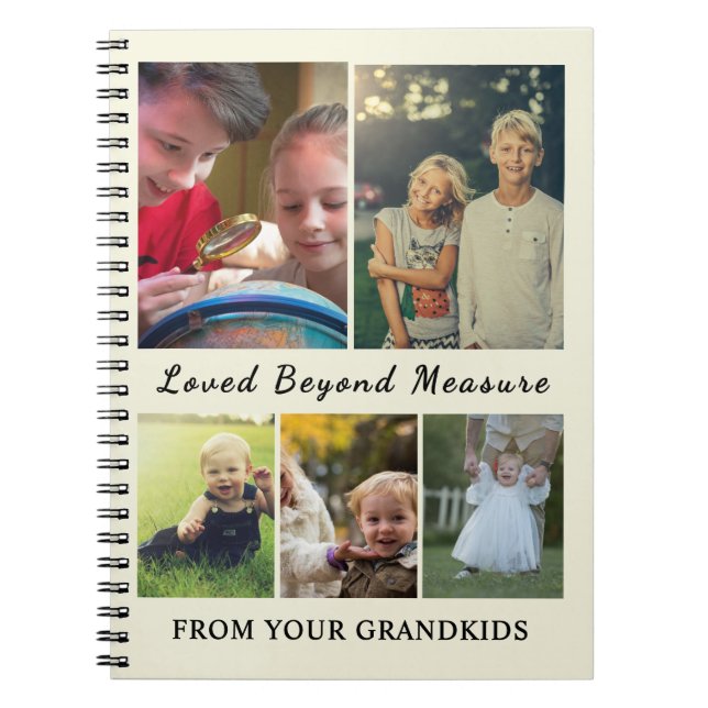 Caderno Espiral For Grandparents – Loved Beyond Measure Notebook (Frente)