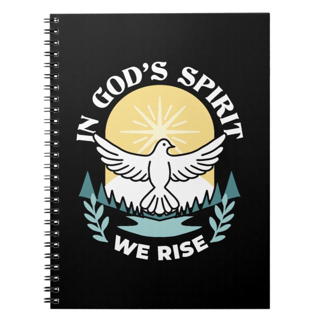 Caderno Espiral Força Espiritual em Deus - Assustador do Cristão (Frente)