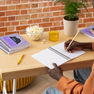 Caderno Espiral Força na Faith Lion & Cross Emblem