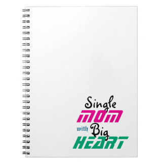 Caderno Espiral Força no Amor: Uma Viagem de Mãe Solteiro