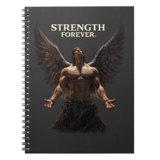 Caderno Espiral Força Para Sempre Desenho Dark Angel – Motivaciona