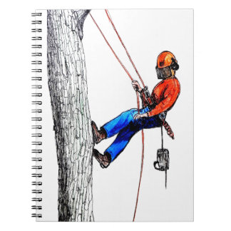 Caderno Espiral Forester do cirurgião arborista em árvore