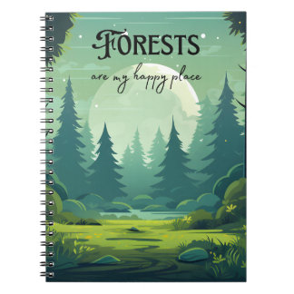 Caderno Espiral Forests Are My Happy Place