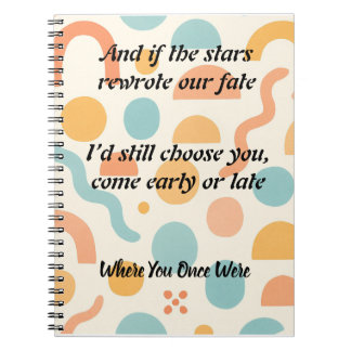 Caderno Espiral Forever My Choice, Love Rewritten by the Stars