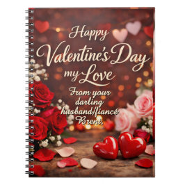 Caderno Espiral 'Forever Your Valentine' Spiral Photo Notebook