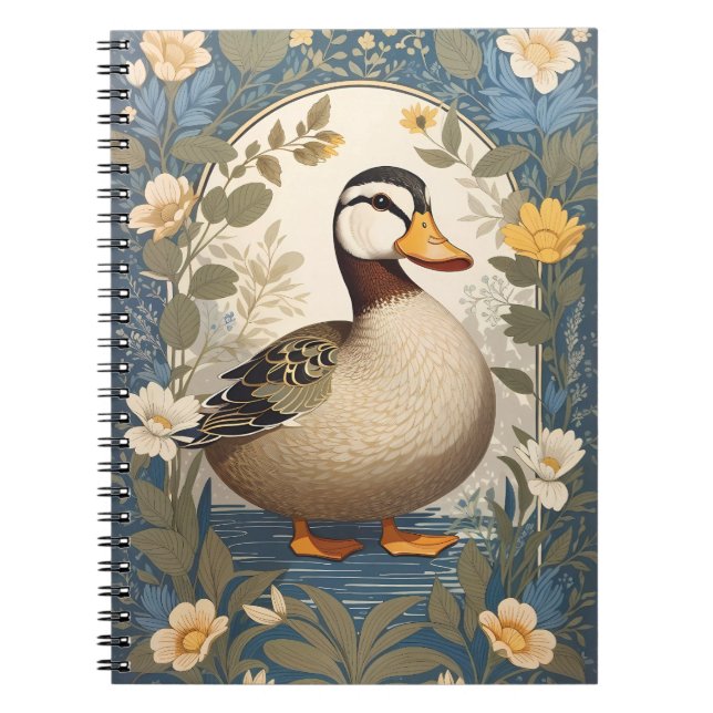 Caderno Espiral Forma Flamental do Pato Cinto (Frente)