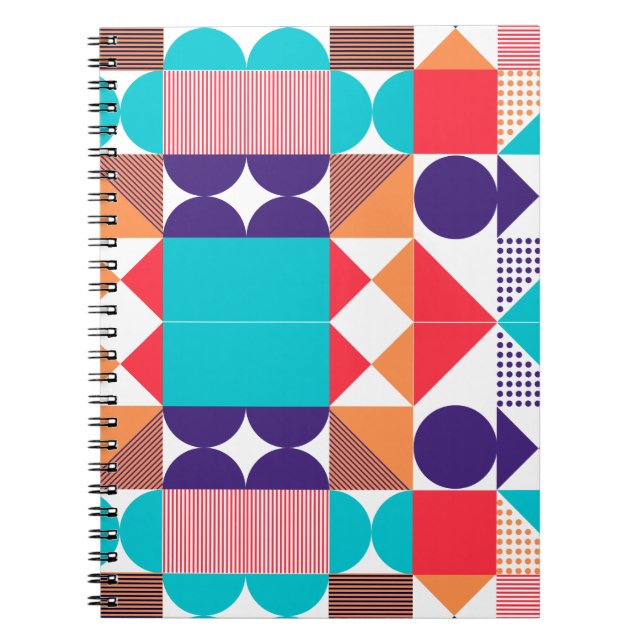 Caderno Espiral Forma geométrica (Frente)