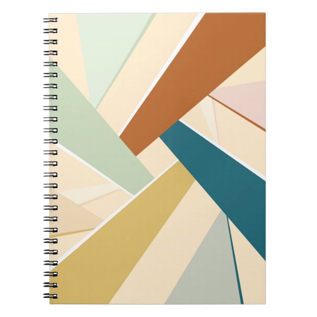 Caderno Espiral Forma Geométrica abstrato (Frente)