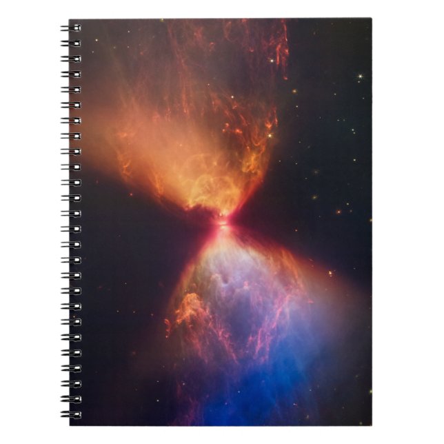 Caderno Espiral Formação de protoestrela de ampulheta JWST (Frente)