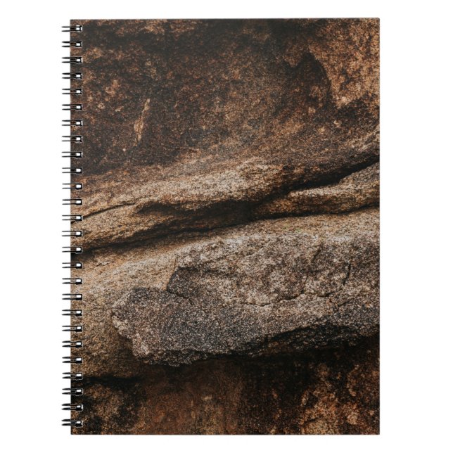 Caderno Espiral Formação de rochas castanhas e cinzas (Frente)