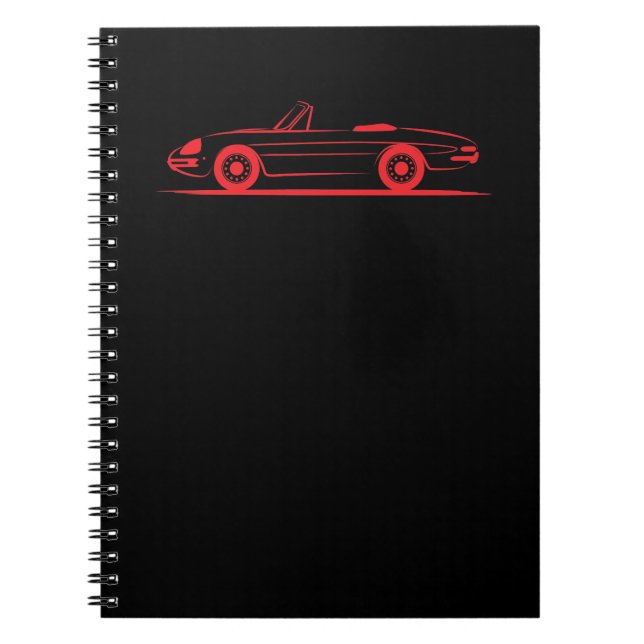 Caderno Espiral Formando Alfa Romeo Giulietta Spider Spyder Duetto (Frente)