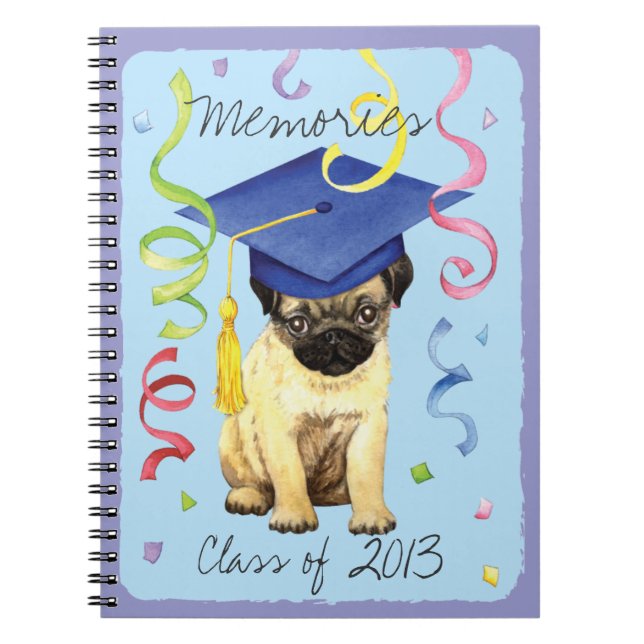 Caderno Espiral Formando do Pug (Frente)