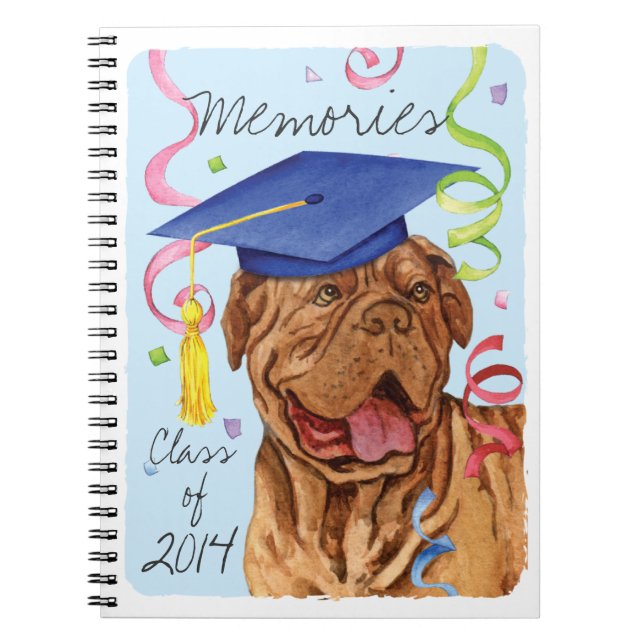 Caderno Espiral Formando Dogue de Bordeaux (Frente)
