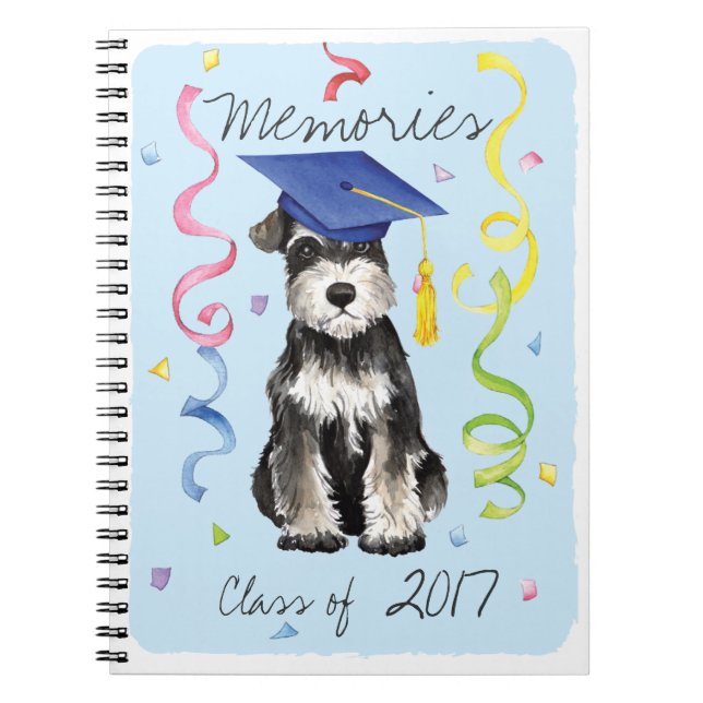 Caderno Espiral Formando Mini Schnauzer (Frente)