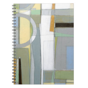 Caderno Espiral Formas Abstrato coloridas geométricas