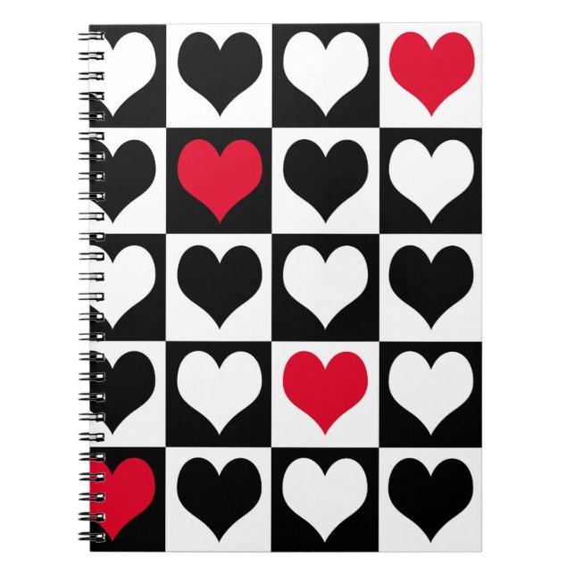 Caderno Espiral Formas cardíacas (Frente)