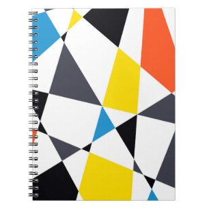 Caderno Espiral Formas geométricas coloridas, legal, modernas