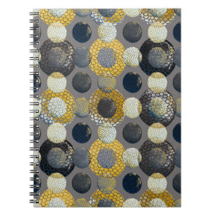Caderno Espiral Formas Geométricas de abstrato: Aquarela Colorida.