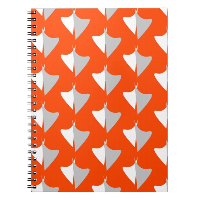 Caderno Espiral Formas geométricas retrorreflectoras com padrão se (Frente)