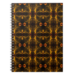 Caderno Espiral Formas, "traços dourados flutu am' em esboços.