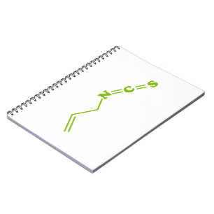 Caderno Espiral Fórmula Molecular De Isotiocianato De Wasabi
