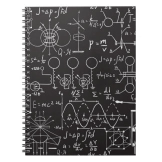 Caderno Espiral Fórmulas Científicas: Padrão de Cálculos do Quadro