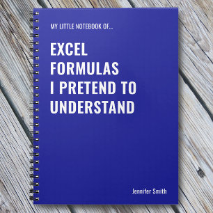 Caderno Espiral Fórmulas do Excel que Pretendo Entender