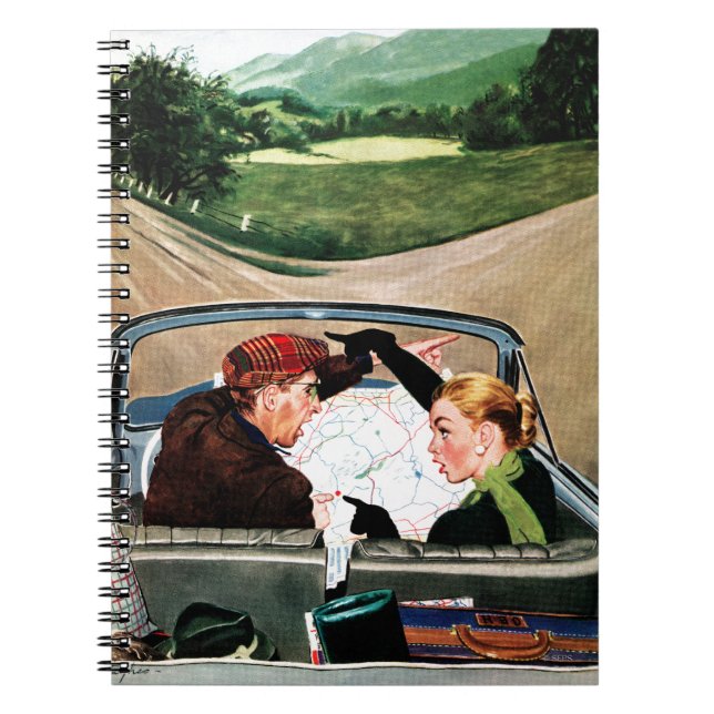 Caderno Espiral Forquilha na estrada (Frente)