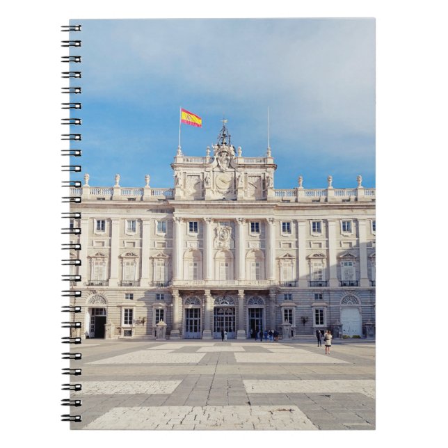 Caderno Espiral Fortaleza do Palácio Real da Espanha Madrid (Frente)