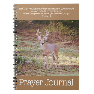 Caderno Espiral Forte Diário de Oração Buck Deer