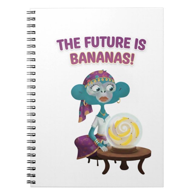 Caderno Espiral Fortune teller monkey (Frente)