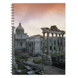 Caderno Espiral Fórum Romano ao amanhecer