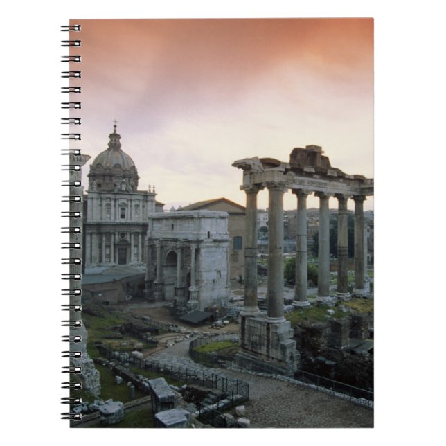 Caderno Espiral Fórum Romano ao amanhecer (Frente)