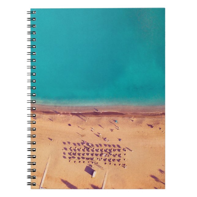 CADERNO ESPIRAL FOTO AERIAL DA SEASHORE (Frente)