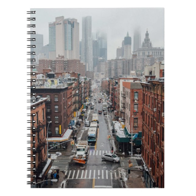 CADERNO ESPIRAL FOTO AERIAL DE CITÍSCAPE DURANTE O DIA (Frente)