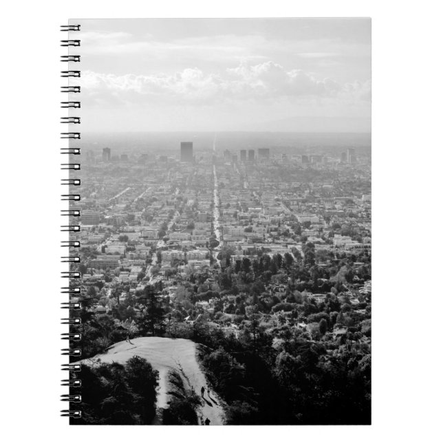 CADERNO ESPIRAL FOTO AERIAL GRAYSCALE DA CIDADE (Frente)