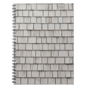 Caderno Espiral Foto aproximada das pontas do telhado da cinza