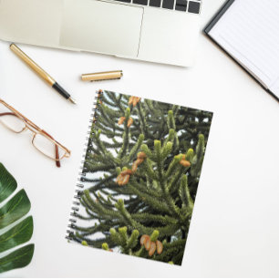 Caderno Espiral Foto Botânica de Quebra-cabeça de macaco