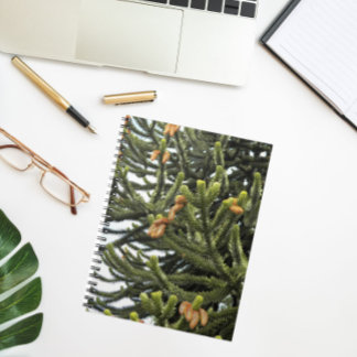 Caderno Espiral Foto Botânica de Quebra-cabeça de macaco