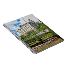 Caderno Espiral Foto da arquitetura do castelo de Dunrobin
