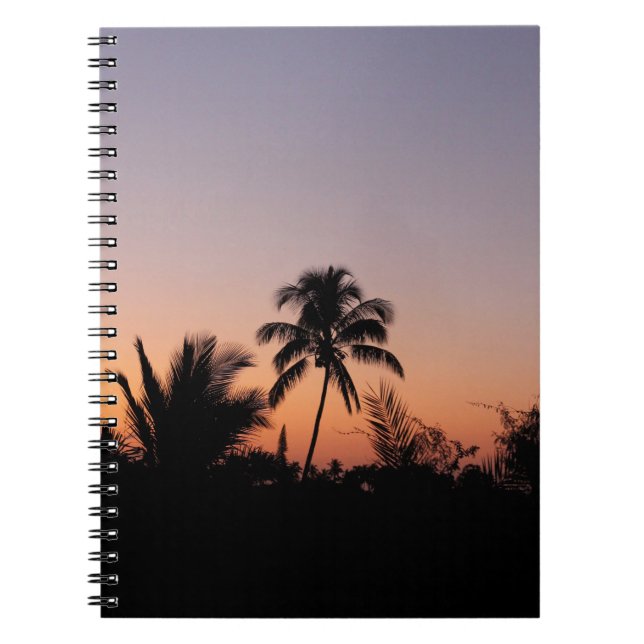 Caderno Espiral Foto da palmeira (Frente)