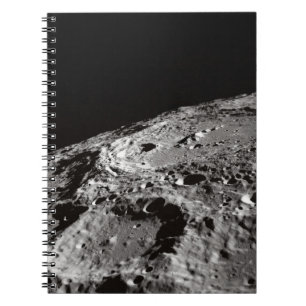 CADERNO ESPIRAL FOTO DA SUPERFÍCIE DA LUA