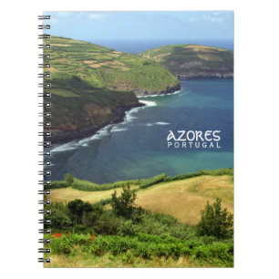 Caderno Espiral Foto das ilhas Açores, Portugal