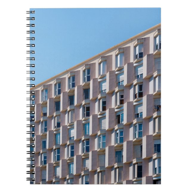 CADERNO ESPIRAL FOTO DE BAIXO ÂNGULO DA CONSTRUÇÃO DE CONCRETOS DE (Frente)