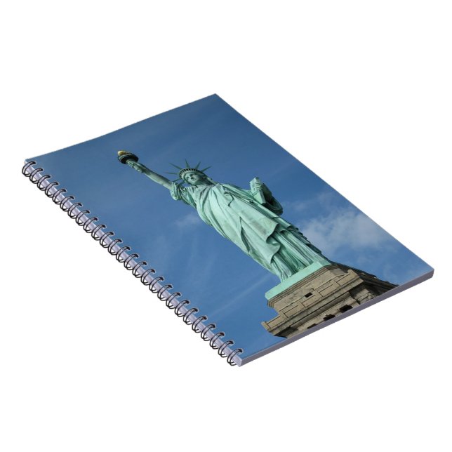 Caderno Espiral Foto de estátua da liberdade (Lado Direito)