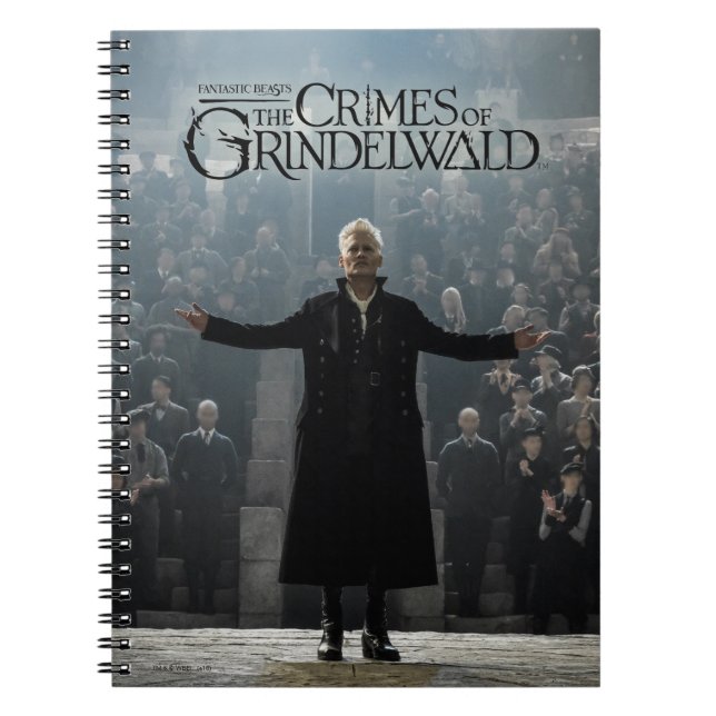 Caderno Espiral Foto de Fala GELLERT GRINDELWALD™ (Frente)