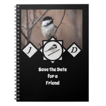 Foto de Monograma Adorável Carolina Chickadee