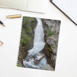 Caderno Espiral Foto de Paisagem de Cachoeira Intocada