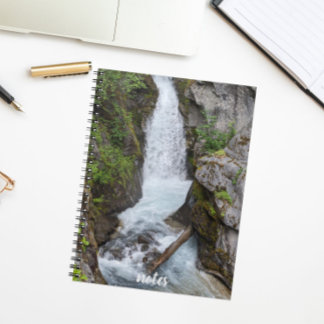 Caderno Espiral Foto de Paisagem de Cachoeira Intocada