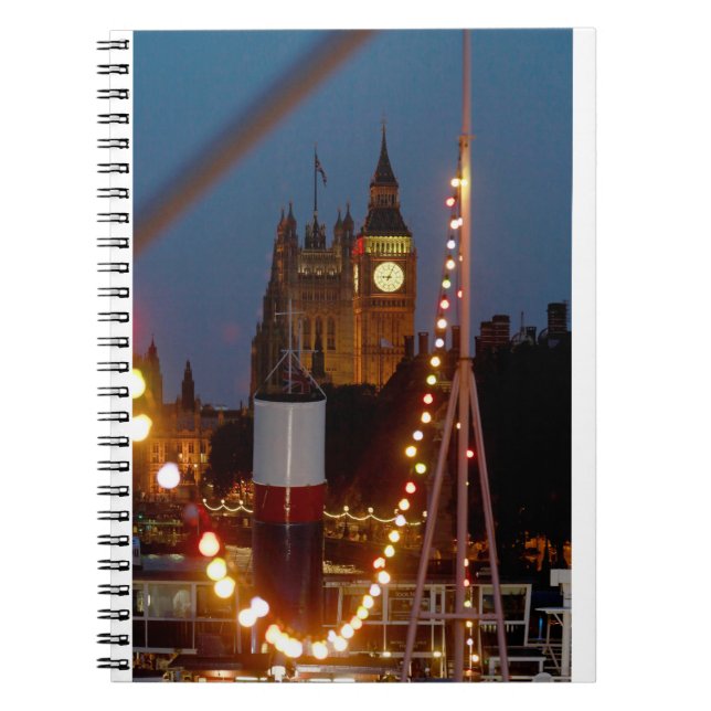 Caderno Espiral Foto do Big Ben London Pro (Frente)